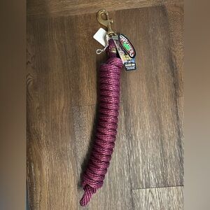 Horse Tack - Burgundy Weaver Lead Rope
